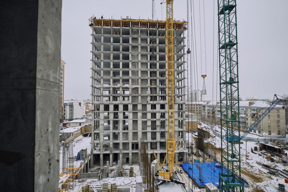 Строительство элитных резиденций "Сахаров Парк". Декабрь 2025 года