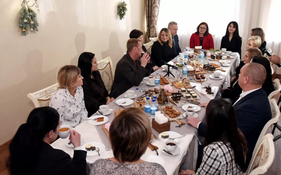 Вячеслав Франк встретился с семьями участников СВО в День героев Отечества. Фото