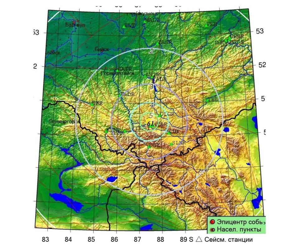 Землетрясение в Улаганском районе