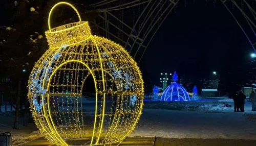 Новые праздничные арт-объекты украсили улицы Бийска