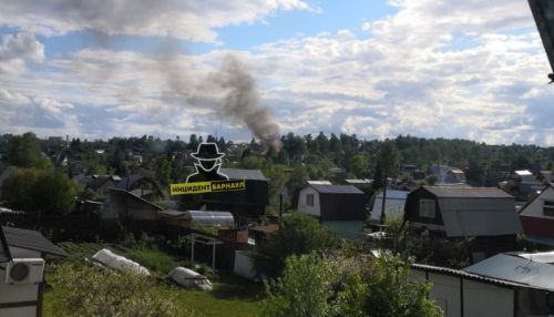 Несколько домов сгорело в садоводстве Алтайские зори