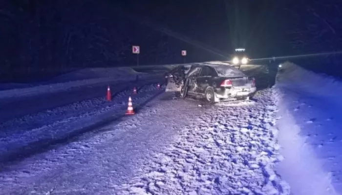 Водитель погиб в жестком лобовом ДТП с грузовиком под Рубцовском