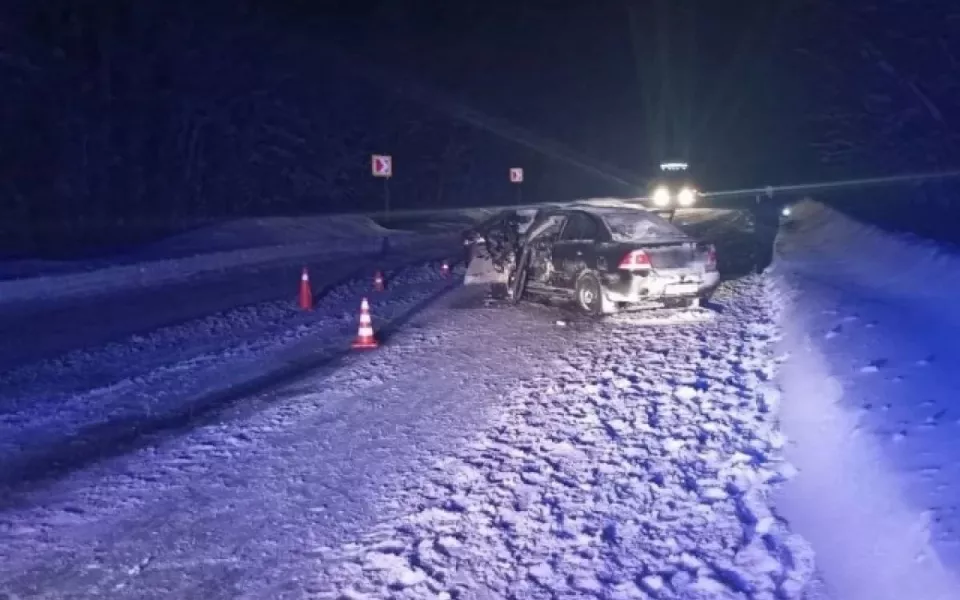 Водитель погиб в жестком лобовом ДТП с грузовиком под Рубцовском