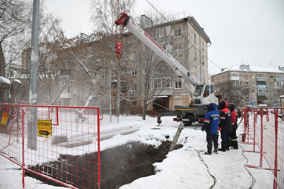 Устранение аварии на улице Брестской