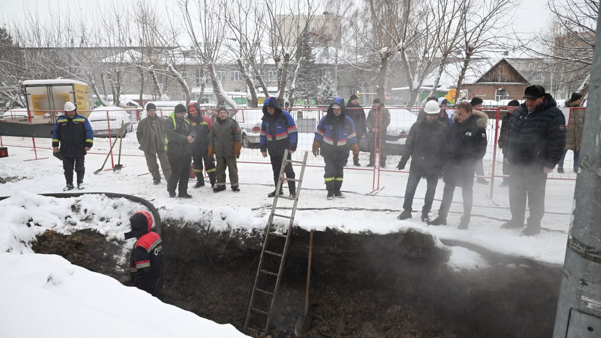 Устранение аварии на улице Брестской