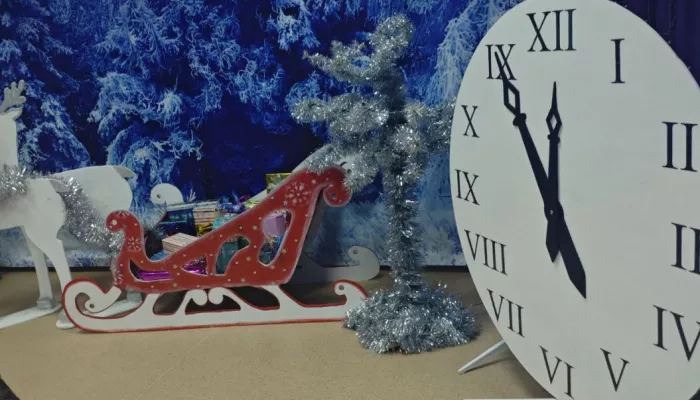 Гирлянды, олени, огни: как школы и детсады Барнаула украсили к Новому году. Фото