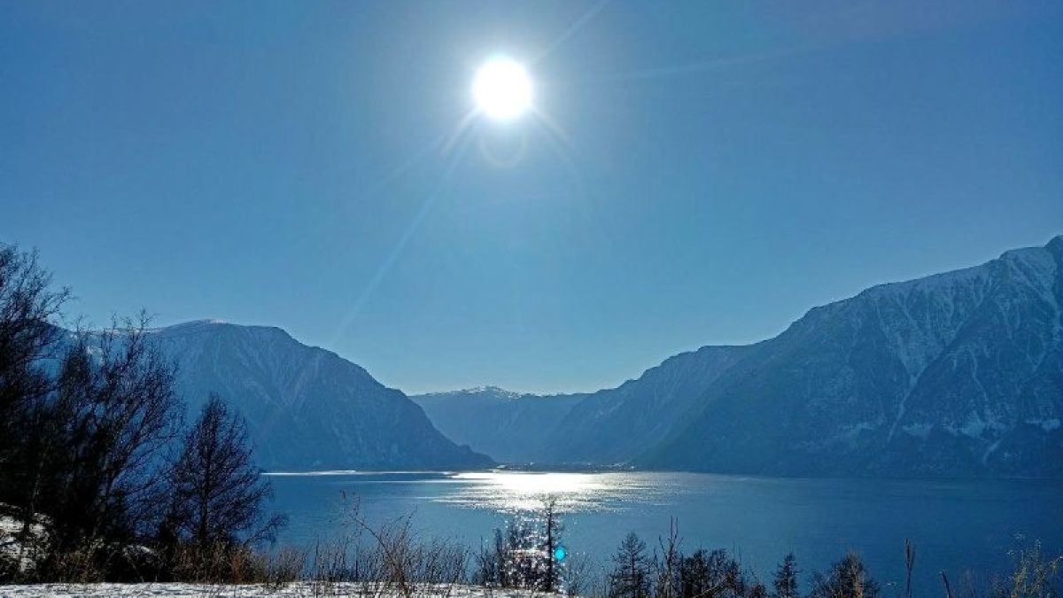 Зимнее солнце над Белинской террасой
