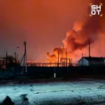 Зарево и грибовидное облако: на Украине ночью прогремели взрывы