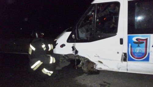 Микроавтобус с детьми попал в ДТП в Алтайском крае