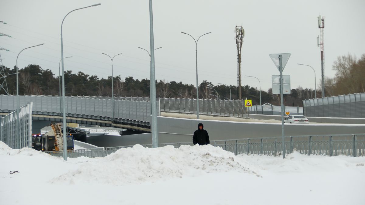 Новая транспортная развязка в Барнауле. 22 декабря 2025 года