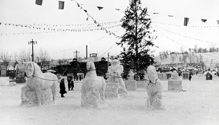 Елочка, зажгись: как выглядел новогодний Барнаул в советские годы. Фотоархив