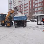 Где в Барнауле усиленно убирают дороги в снегопад. Фото