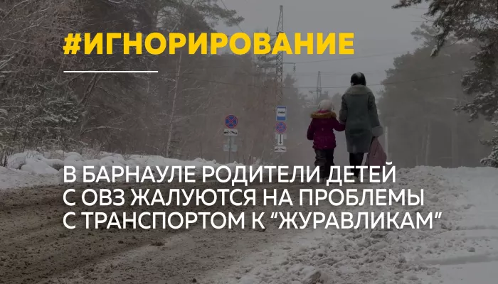 Дети с ОВЗ в Барнауле добираются до реабилитационного центра Журавлики пешком