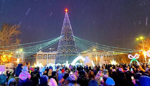 В Барнауле открыли главный новогодний городок на площади Свободы