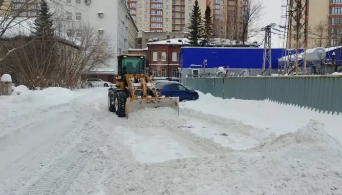 Барнаул усиленно очищают после прошедших снегопадов
