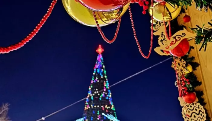 Барнаульцы делятся кадрами новогоднего городка на площади Свободы