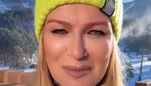 Олеся Судзиловская отдыхает в новогодние каникулы на Алтае. Фото