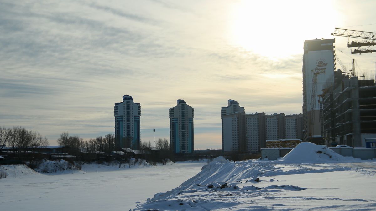 Барнаульский ковш зимой