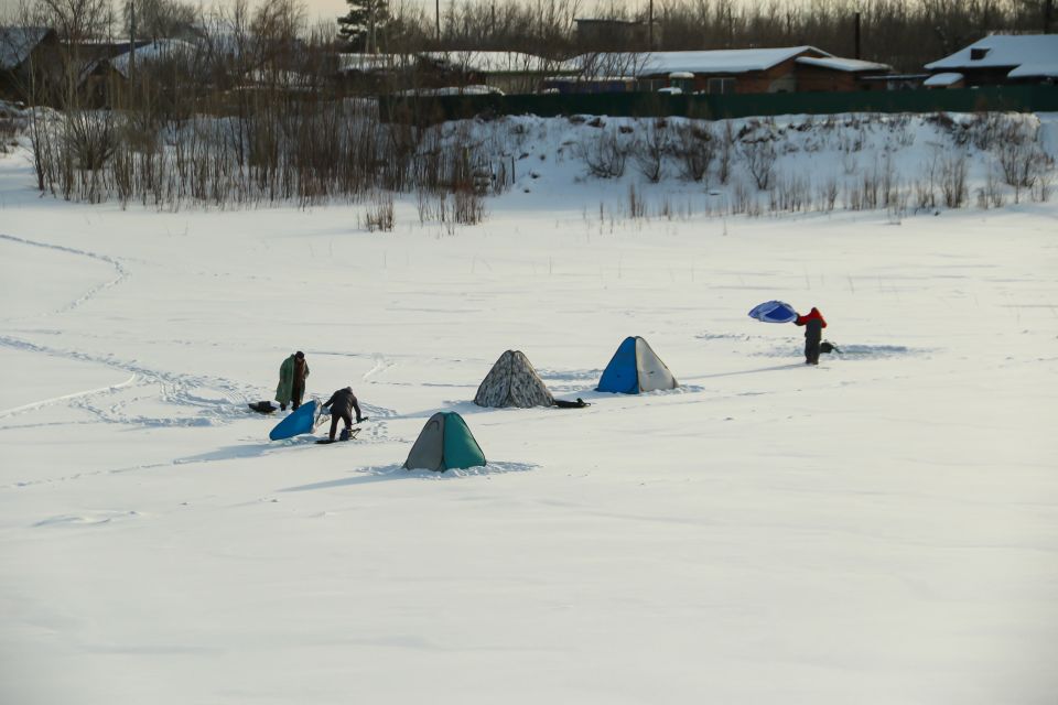 Барнаульский ковш зимой