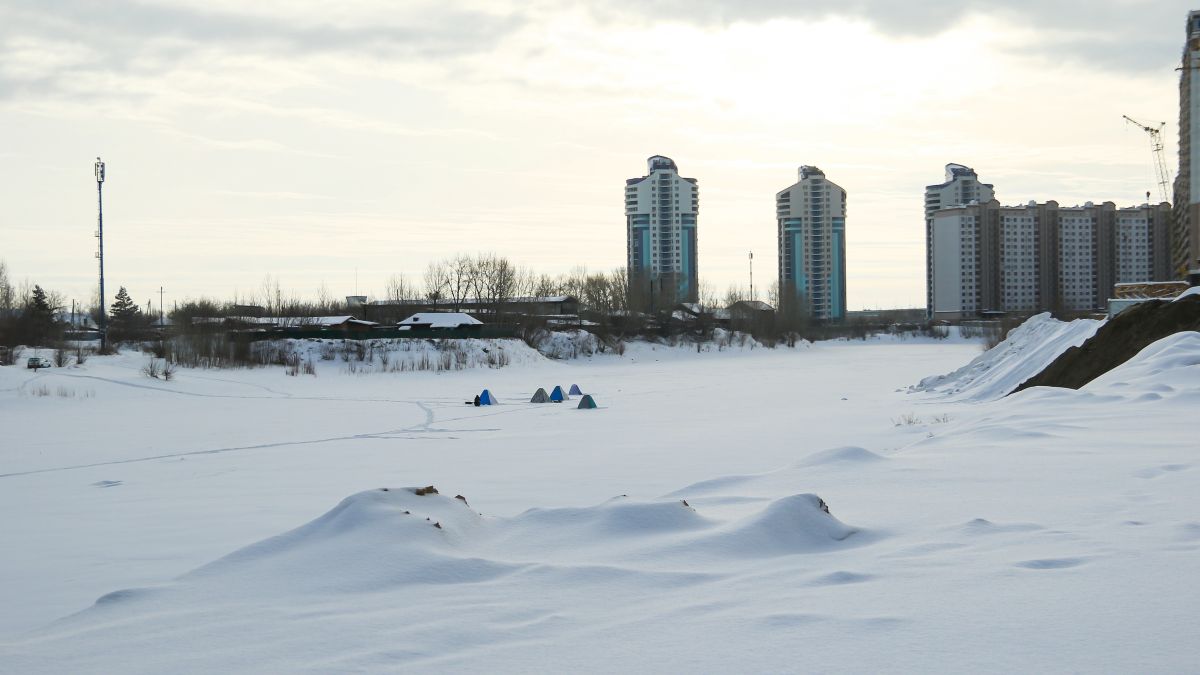 Барнаульский ковш зимой
