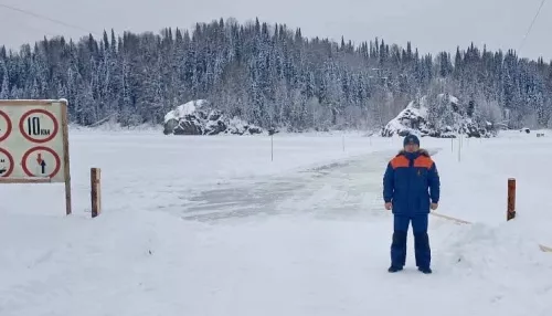 В Республике Алтай работает одна ледовая переправа