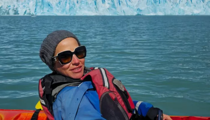 Каяки, ледники и фламинго: как Юлия Барановская встретила Новый год в Аргентине. Фото