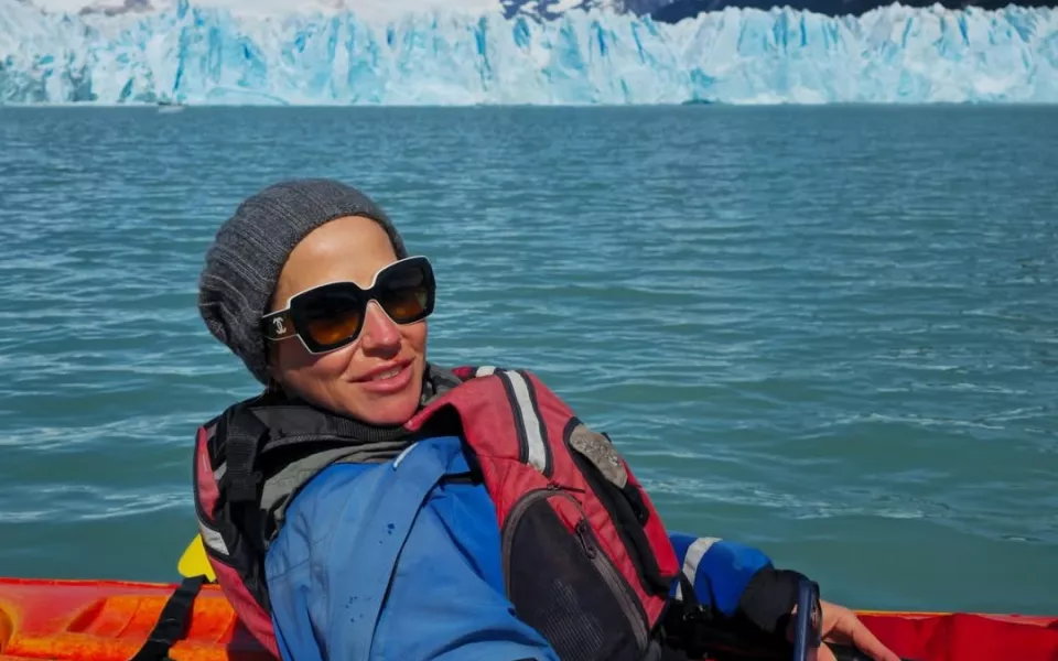 Каяки, ледники и фламинго: как Юлия Барановская встретила Новый год в Аргентине. Фото