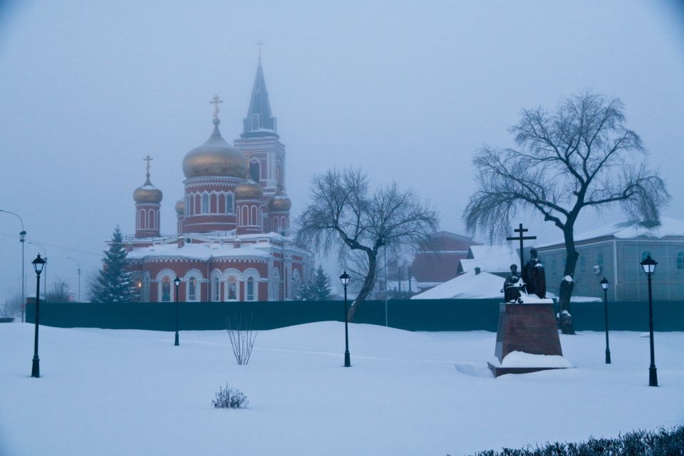 Барнаул. Зима. Сильный мороз
