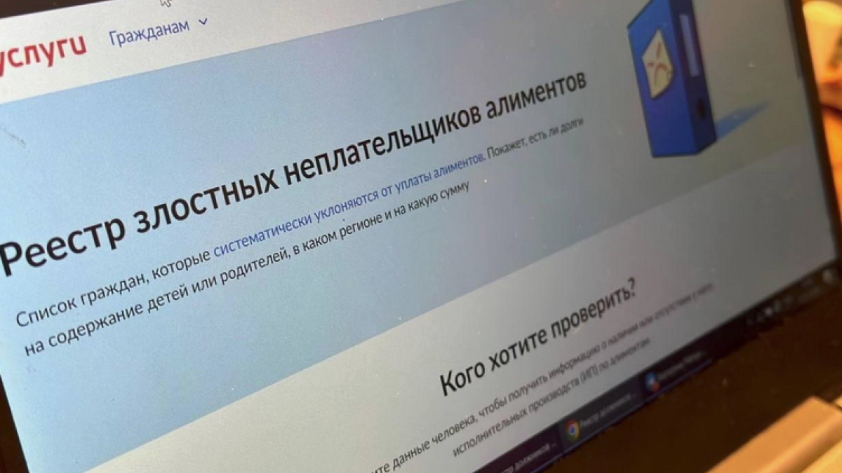 Реестр злостных неплательщиков алиментов