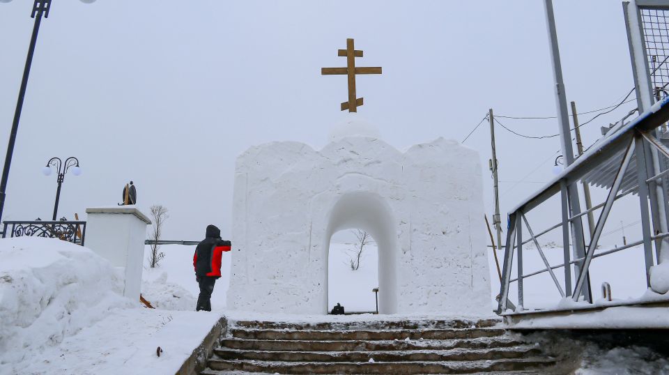 Подготовка купели на Крещение Господне в Барнауле
