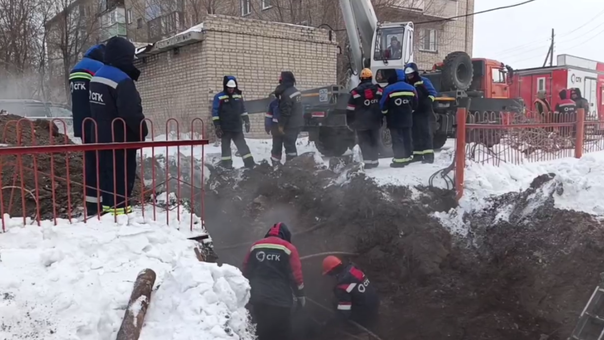 Устранение аварии в Рубцовске