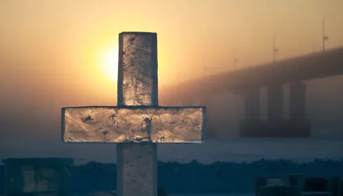 День чудесный: фоторепортаж из Барнаула, охваченного крещенскими морозами