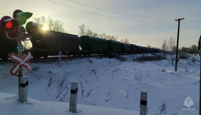 Четыре человека погибли при столкновении авто и поезда в Псковской области
