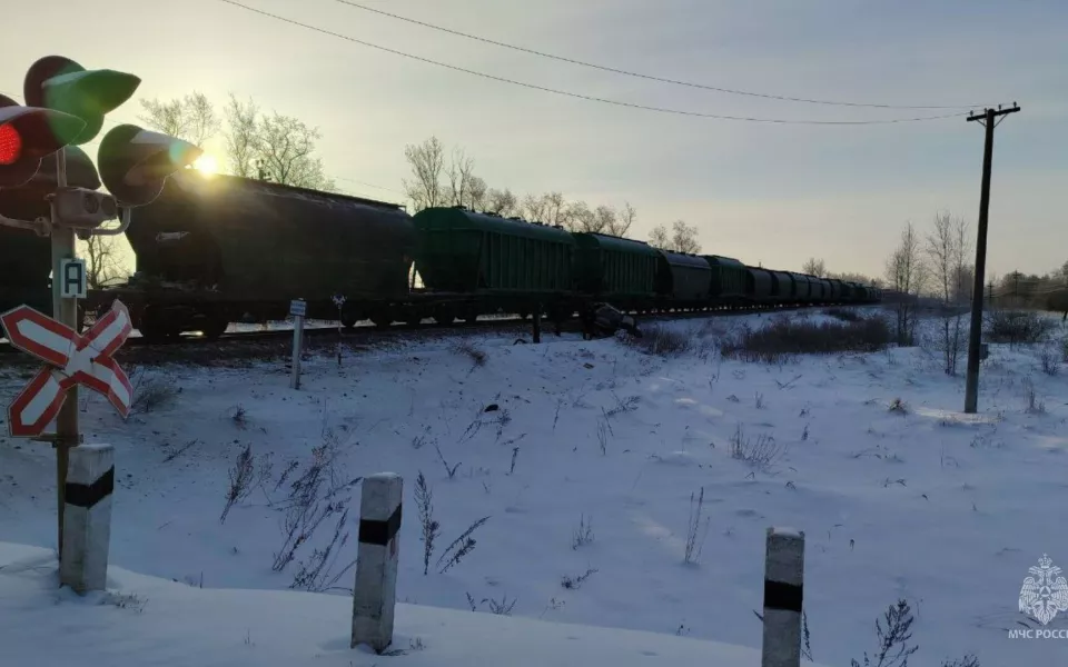 Четыре человека погибли при столкновении авто и поезда в Псковской области