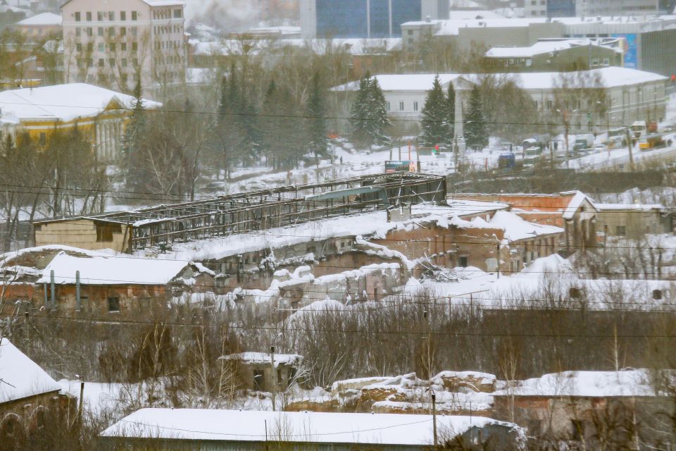 Территория Барнаульского сереброплавильного завода. Январь 2026 года