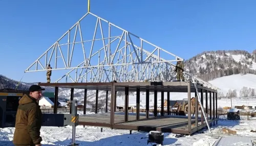 В селе Урлу-Аспак Горного Алтая проверили строительство культурно-досугового центра