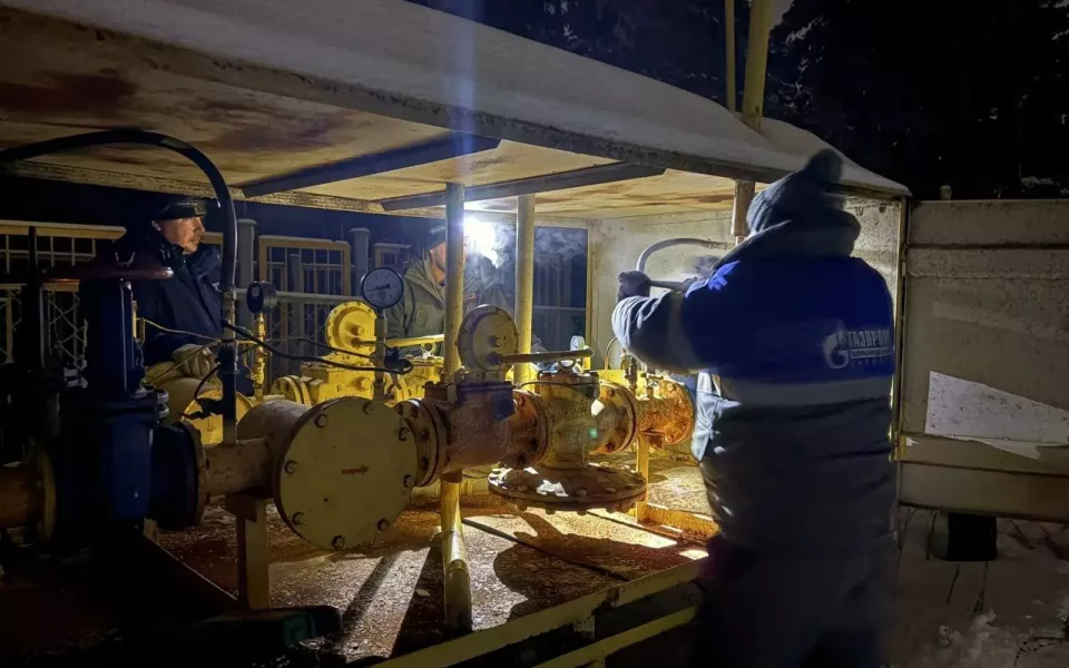 В поселках Первомайского района из-за обледенения оборудования пропал газ