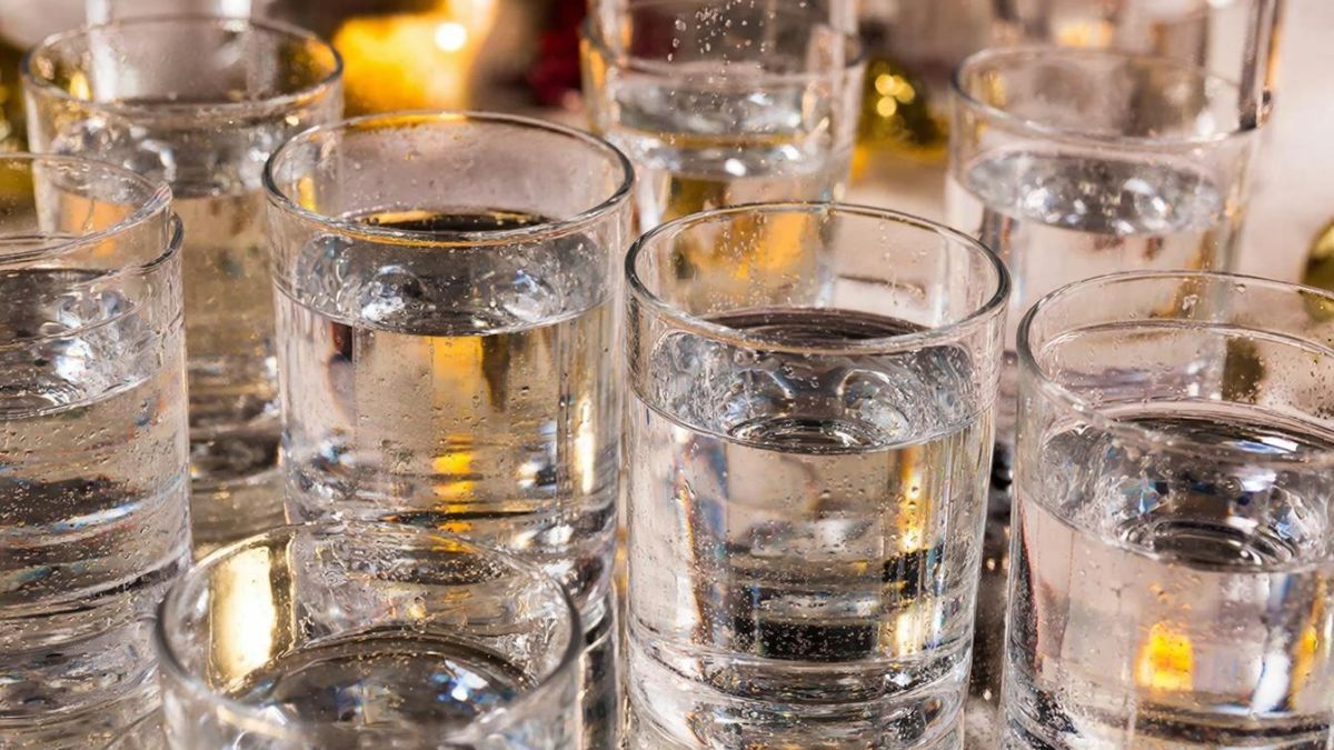 Стопки с алкоголем