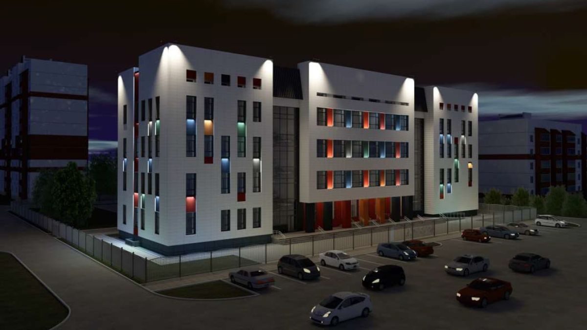 Внешний вид будущей школы (рендер)