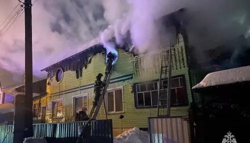 В Горно-Алтайске горело 128 квадратов двухэтажного жилого дома