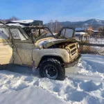 В Республике Алтай слетел в кювет УАЗ: пострадали ребенок и женщина