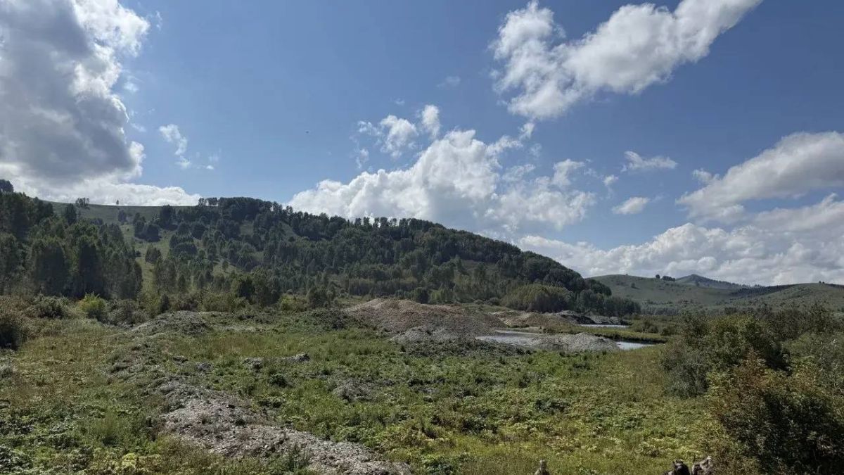 Место золотодобычи