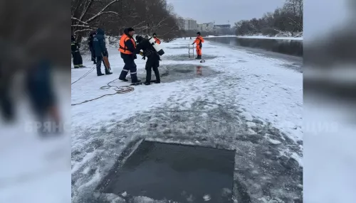 В Брянске уже десять дней подо льдом ищут утонувших мальчиков. Фото