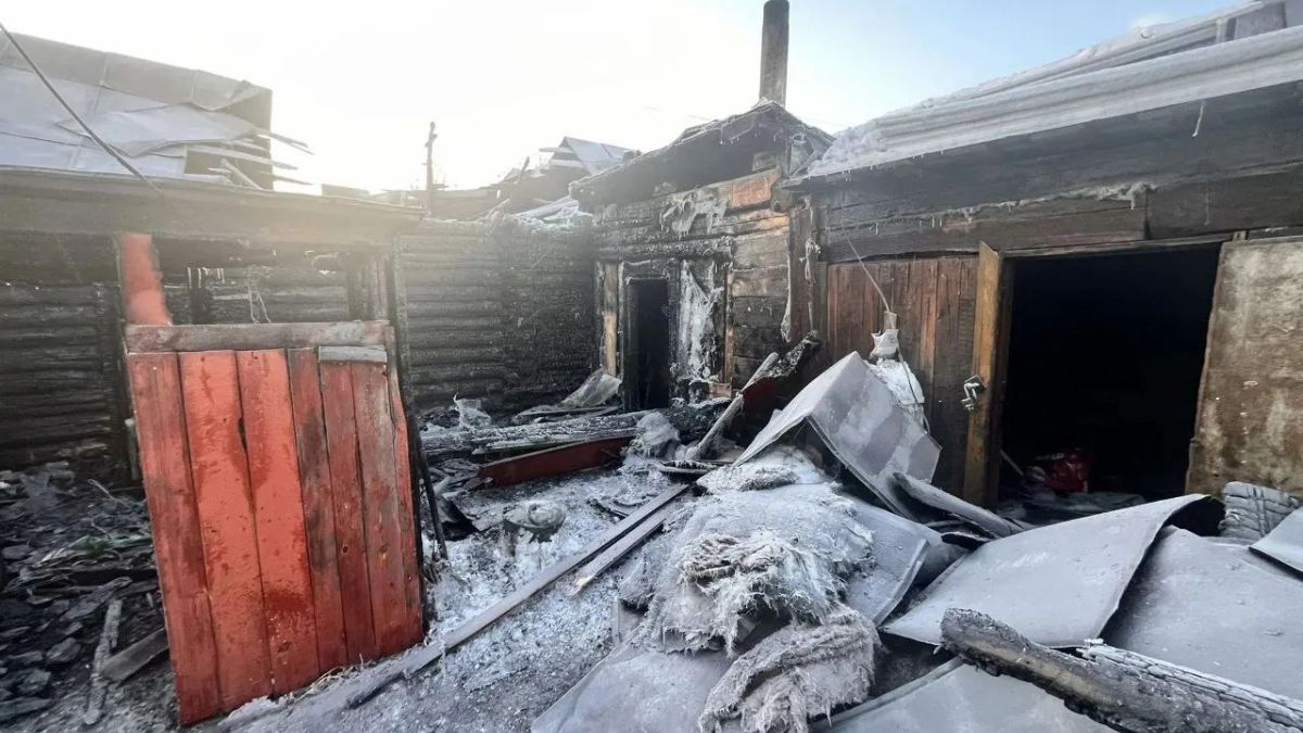 Пожар в Камне-на-Оби