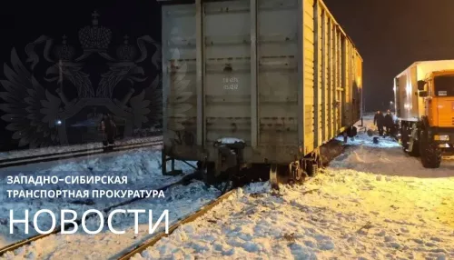 Груженый зерном вагон сошел с рельсов в Алтайском крае