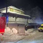 Появились фото и видео из сгоревшей сауны в Кузбассе, где погибли пятеро подростков