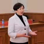 Спикер БГД Галина Буевич провела парламентский урок для старшеклассников