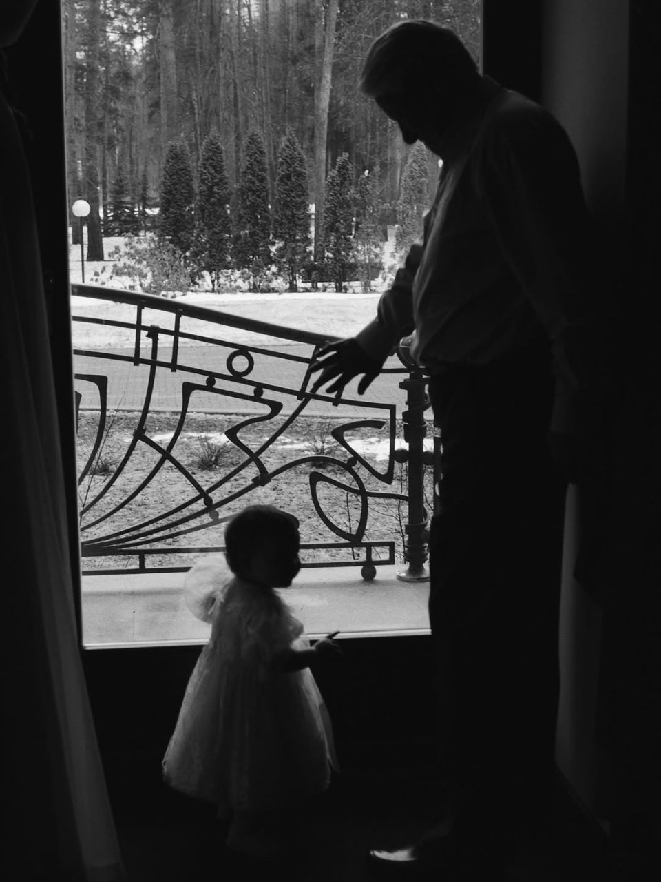 Мария Юмашева в детстве с Борисом Ельциным