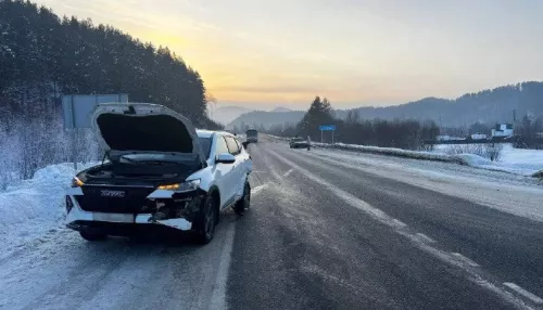 В Республике Алтай китайский кроссовер налетел на отбойник, пострадал ребенок