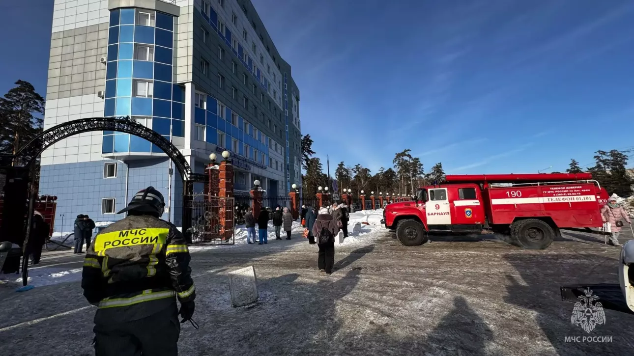 В здании алтайского онкодиспансера Надежда произошел пожар